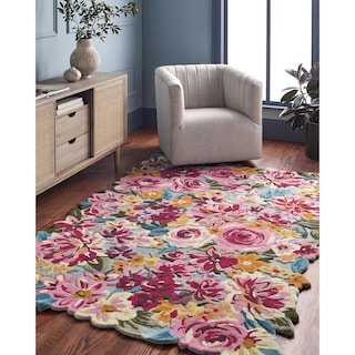 Marisela Coastal Floral and Botanical Area Rug