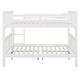 preview thumbnail 11 of 36, Solid Pine Full Size Bunk Bed with Ladder, Headboard and Footboard, for Bedroom or Guest Room