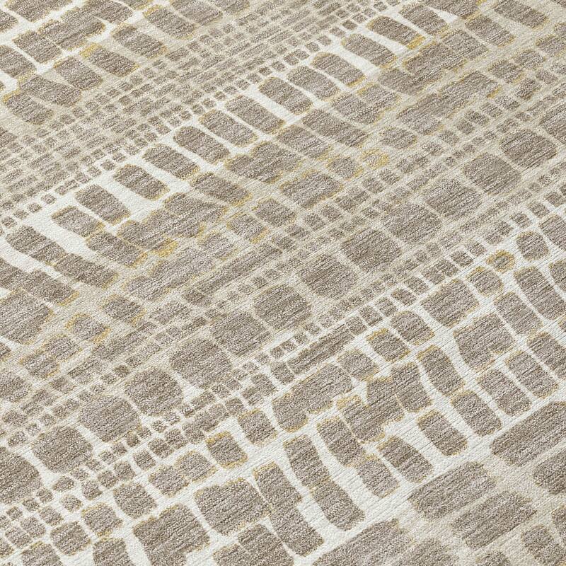 Machine Washable Indoor/ Outdoor Modern Winfield Chantille Rug