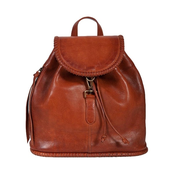 leather rucksack womens