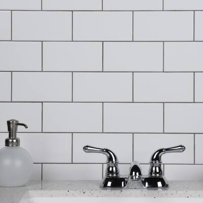 Merola Tile Crown Heights 3" x 6" Ceramic Matte White Wall Tile