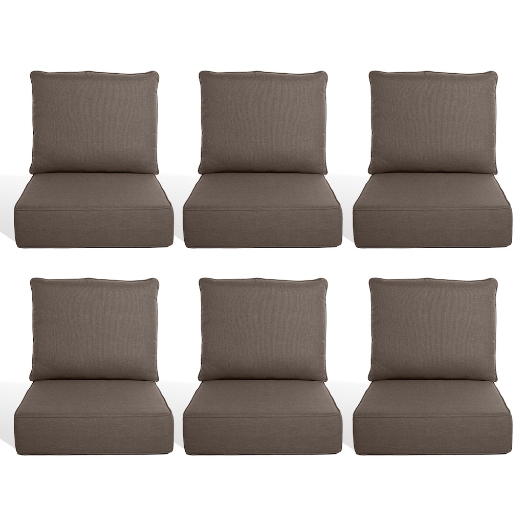 Pocassy 22"x24"x6" Thick Cushions Pillows Indoor & Outdoor Cushion