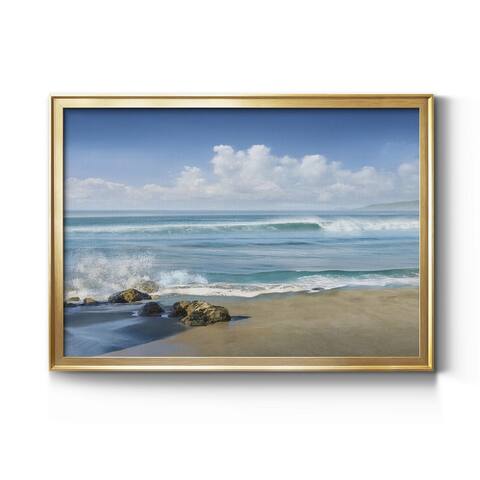 Sweeping Blue Premium Framed Canvas - Ready to Hang