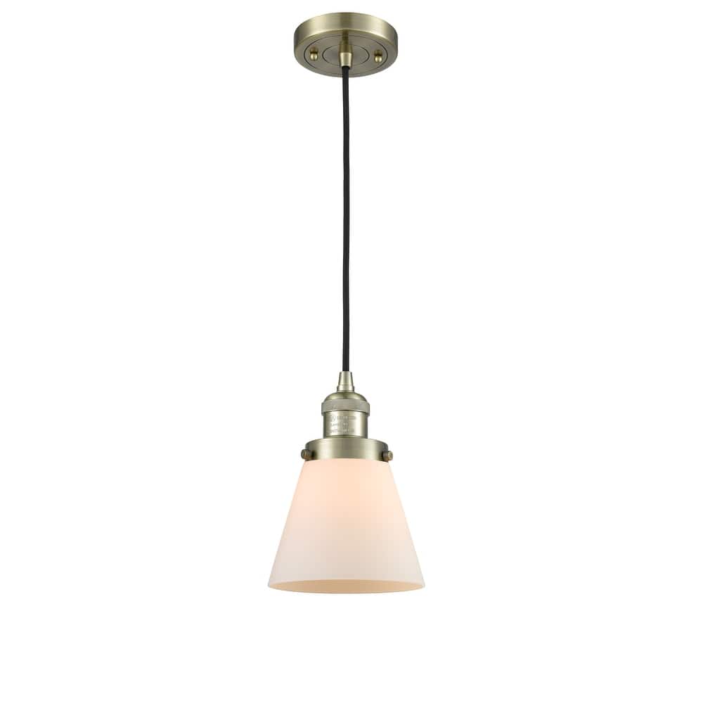 Innovations Lighting Franklin Restoration Cone - 1 Light 6" Cord Hung Mini Pendant