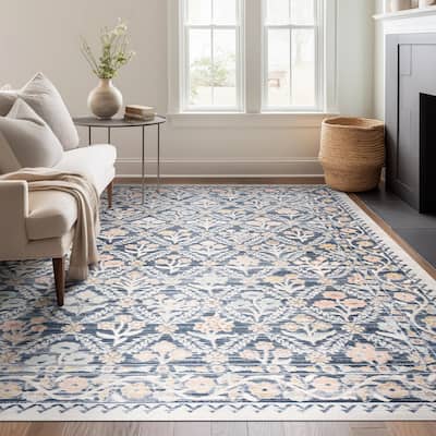 Crosswood Camilla Traditional Floral Indoor Polyester Area Rug