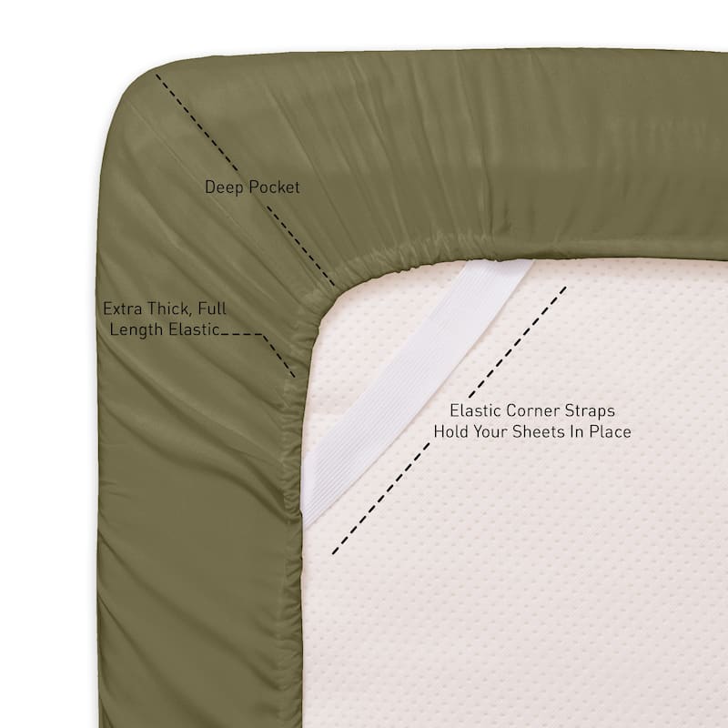 Incredibly Soft 4-piece Deep Pocket Bed Sheet Set in 4 Colors