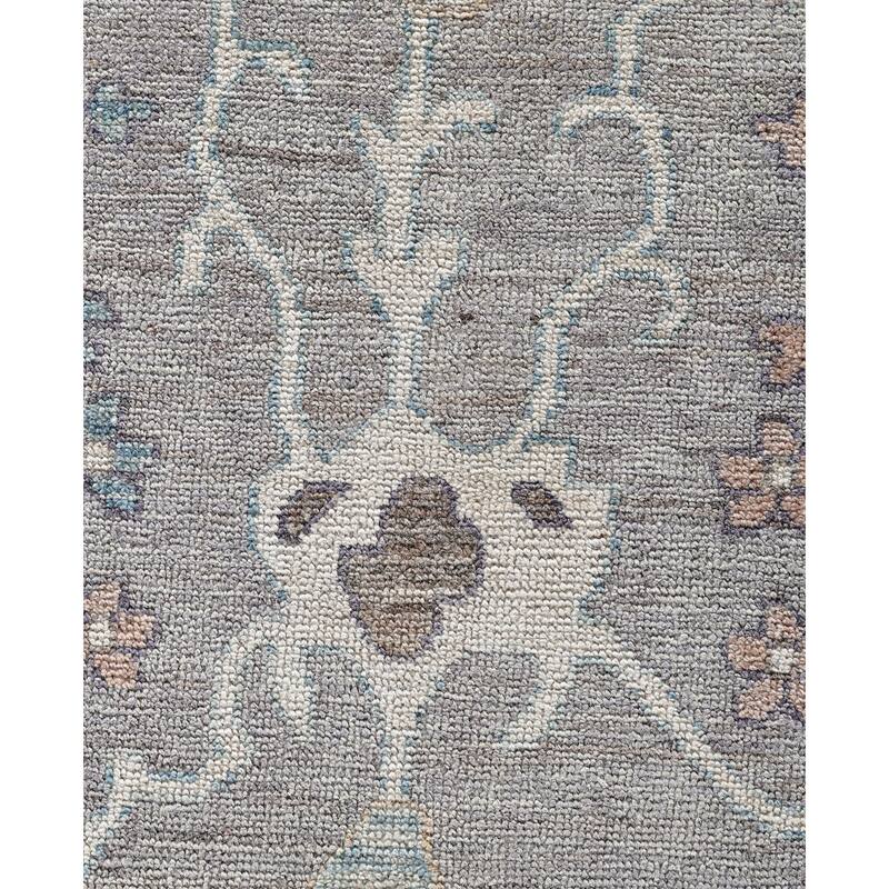 Oushak One-of-a-Kind Hand-Knotted Area Rug - Gray - 9' 2" x 11' 11"