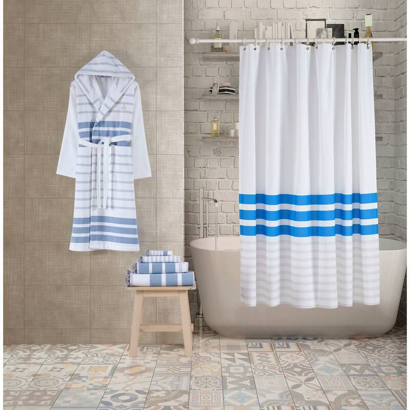 Brooks Brothers Turkish Pesthemal Shower Curtain