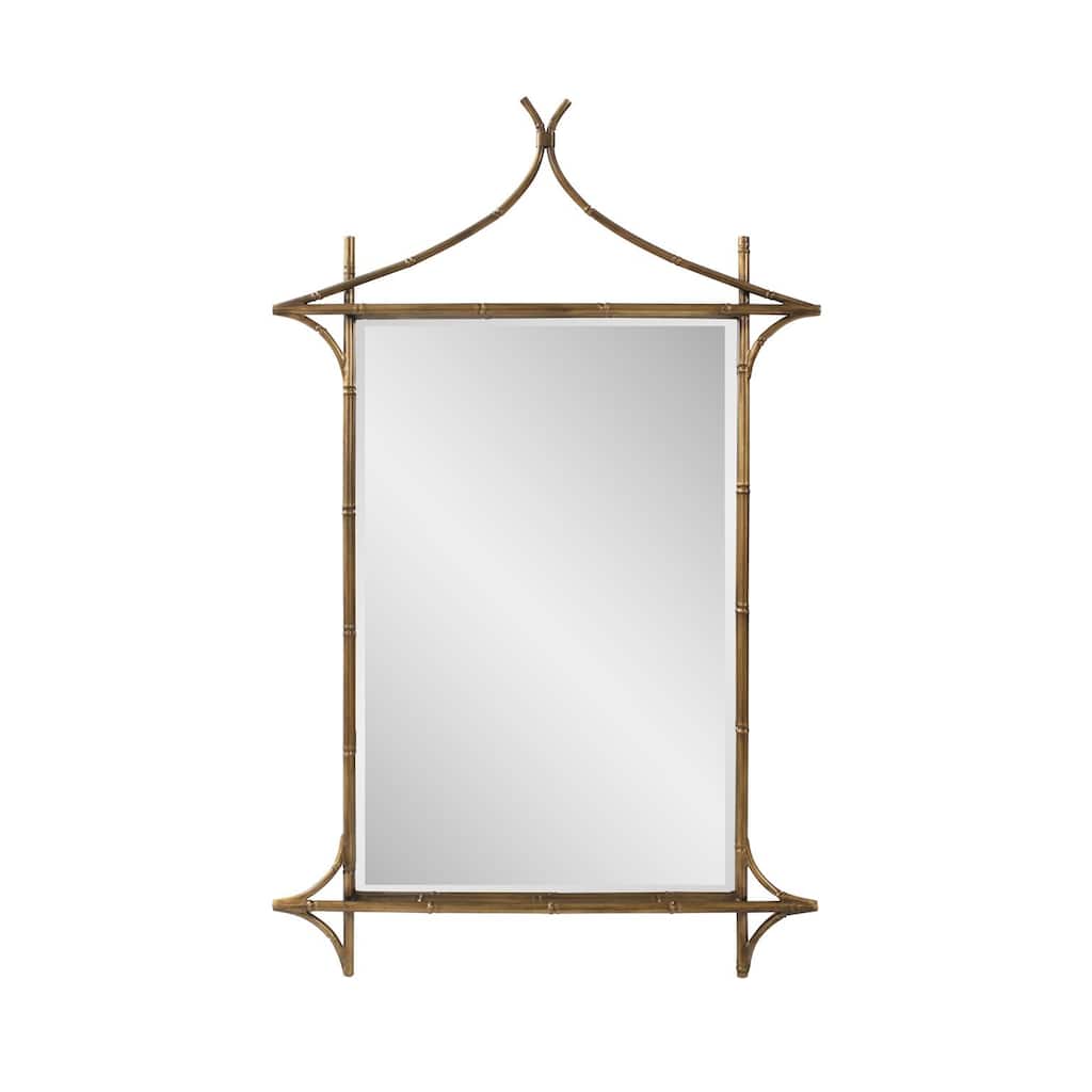 Moreau Metal Bamboo Styled Mirror - 48H X 30W X 1.3/4D