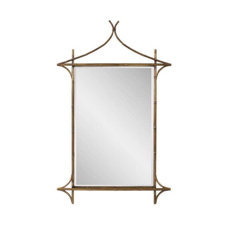 Moreau Metal Bamboo Styled Mirror - 48H X 30W X 1.3/4D