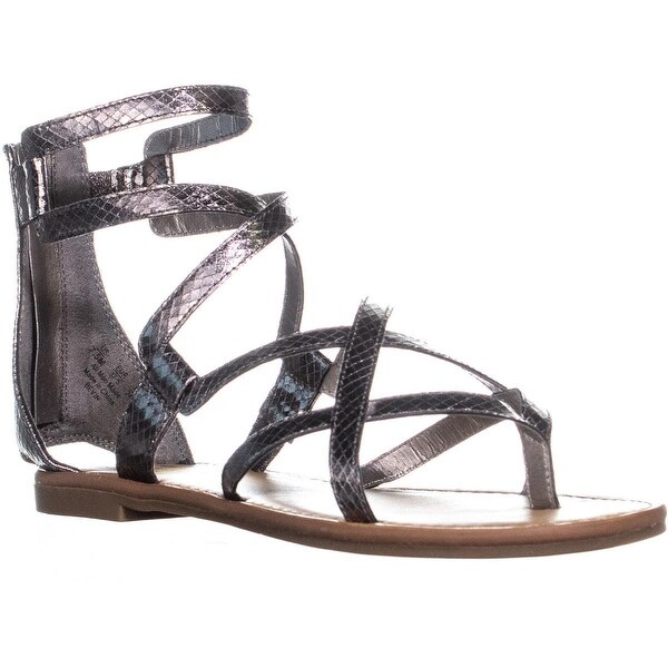 pewter gladiator sandals