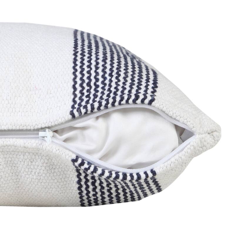 Sevita Balanced Border Pinstripe Throw Pillow