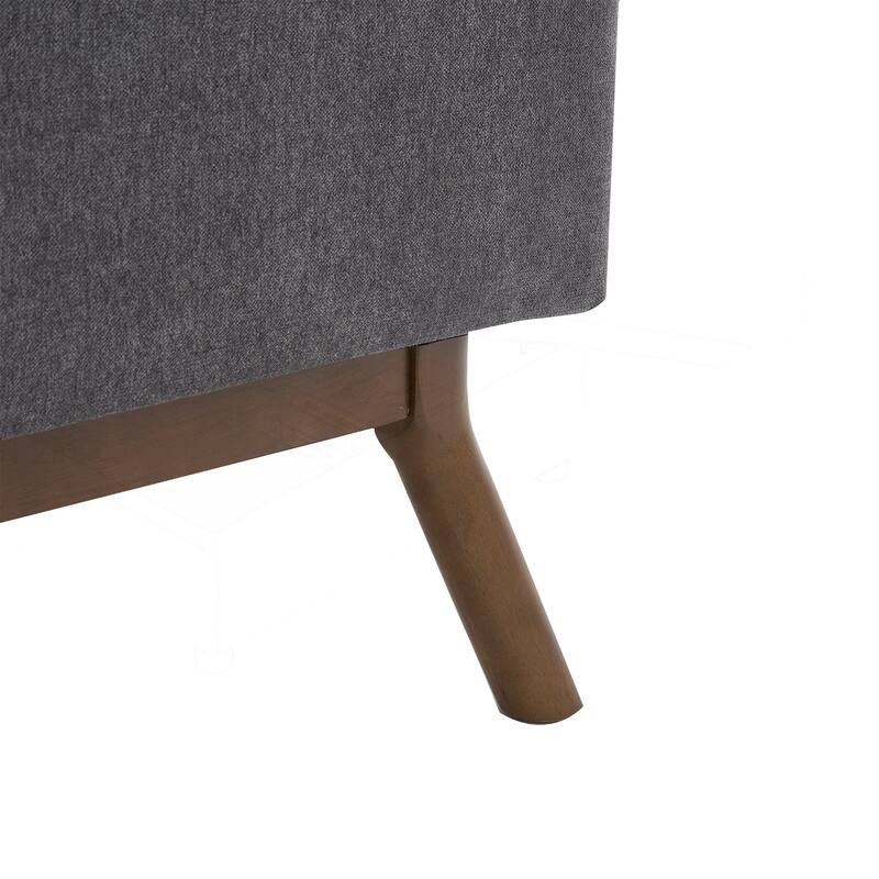 Versatile Mid-century Modern Storage Ottoman for Various Rooms and Purposes