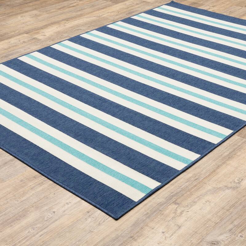 Style Haven Martinique Horizontal Multi-Striped Area Rug