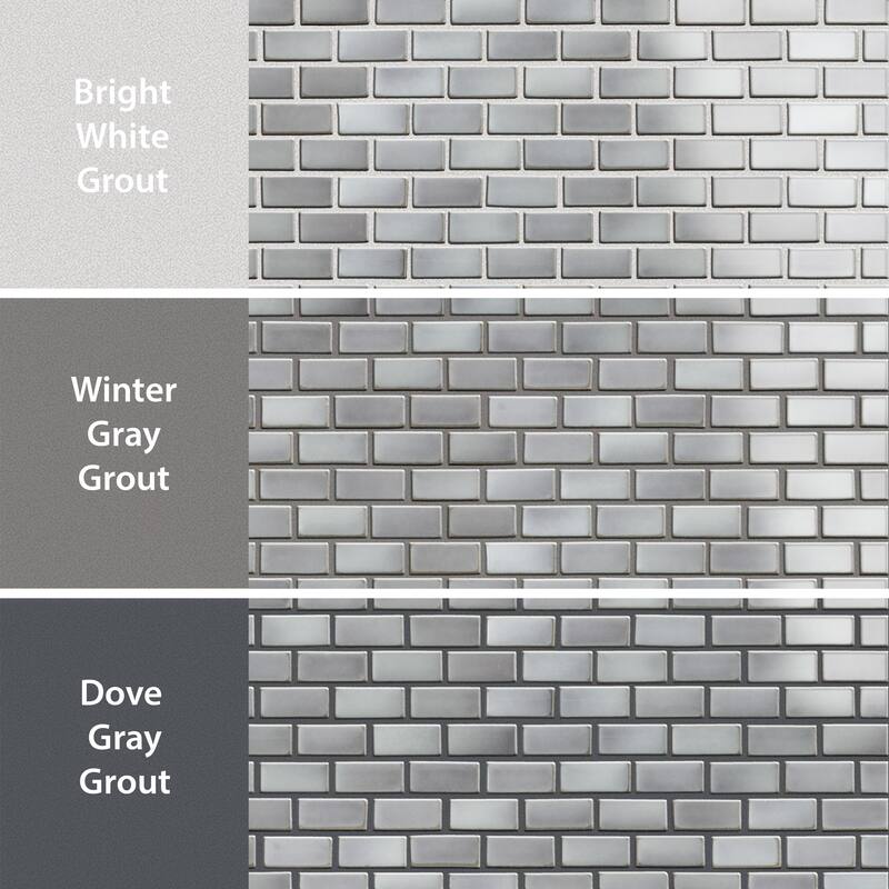 Merola Tile Hudson Subway Grey Eye 11-3/4" x 12" Porcelain Floor and Wall Tile
