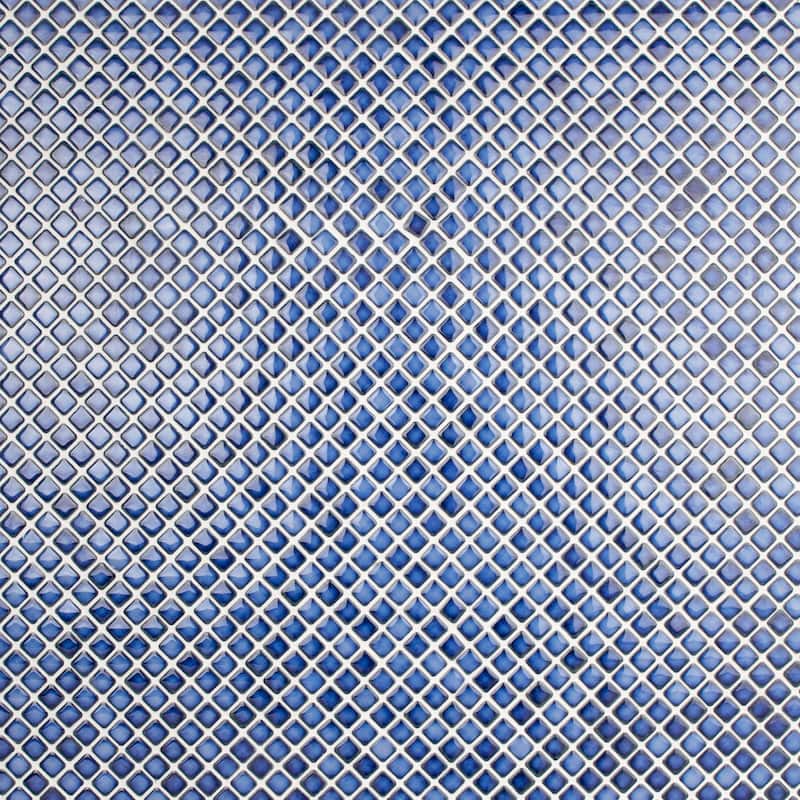 Merola Tile Hudson Diamond Sapphire 12-1/4" x 12-3/8" Porcelain Floor and Wall Tile