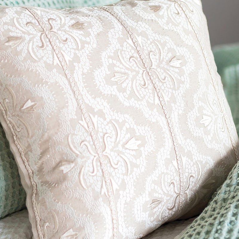 Lyra Embroidered Throw Pillow