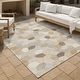 preview thumbnail 24 of 145, Machine Washable Indoor/ Outdoor Modern Loyd Chantille Rug Ivory - 10' x 14'