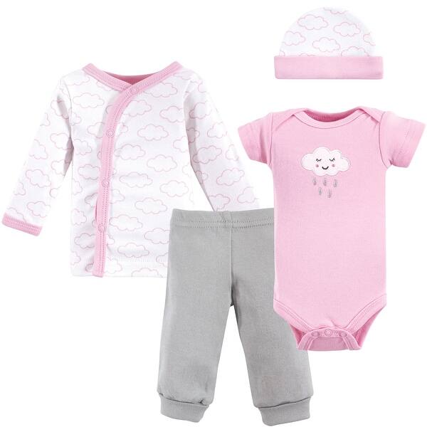 slide 1 of 1, Luvable Friends Baby Girl Cotton Preemie Layette Set, Girl Cloud, Preemie - Girl Cloud Preemie - Girl Cloud