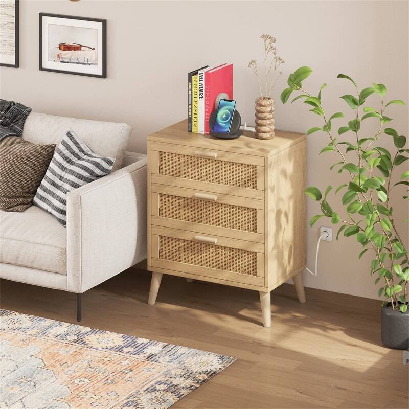 Nightstands - 1 Pack-3 Drawer - 3-drawer