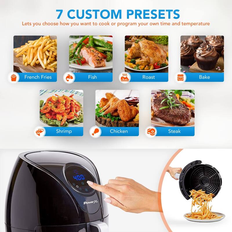 Air Fryer 7 QT Maxx Classic, Extra Hot Air Fry, Cook, Crisp, Broil