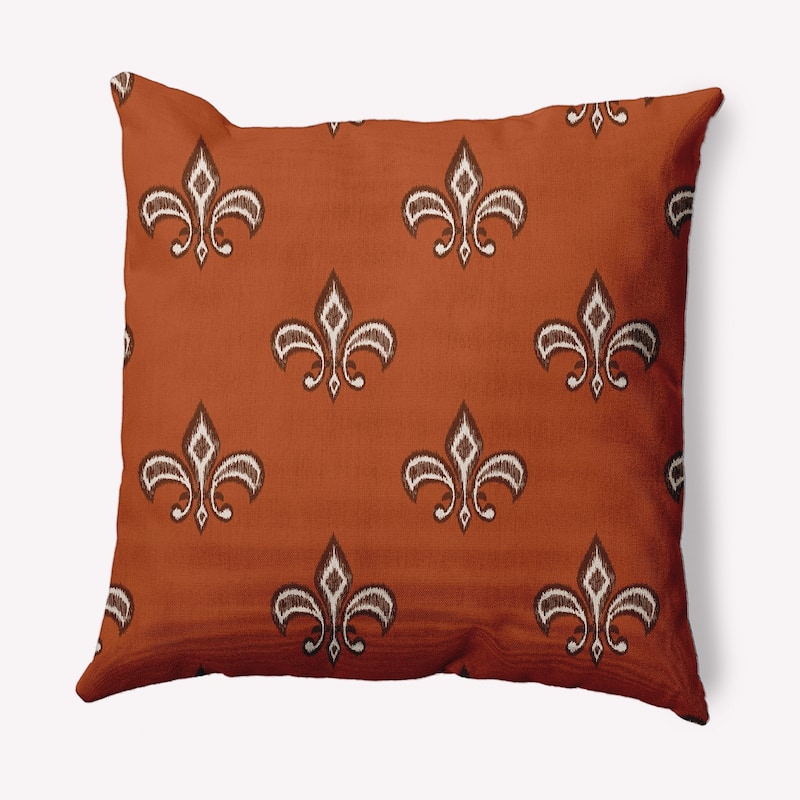 Fleur de Lis Decorative Throw Pillow