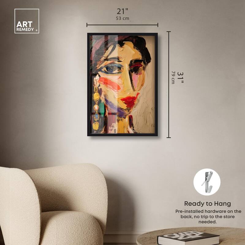Colorful Expression I Shadowbox by Art Remedy