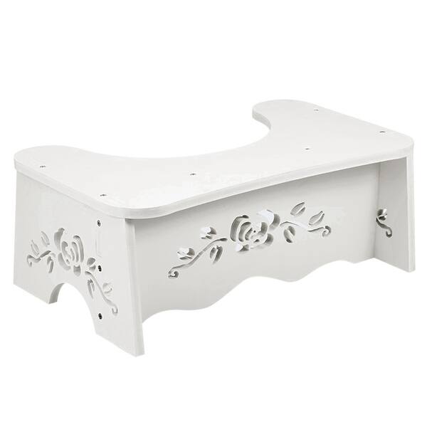 Shop White Squatting Toilet Stool Bathroom Squat Toilet Stool 7 Inch Overstock 31836187