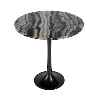 Paxton Round Marble Accent Table