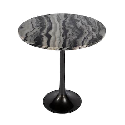 Paxton Round Marble Accent Table
