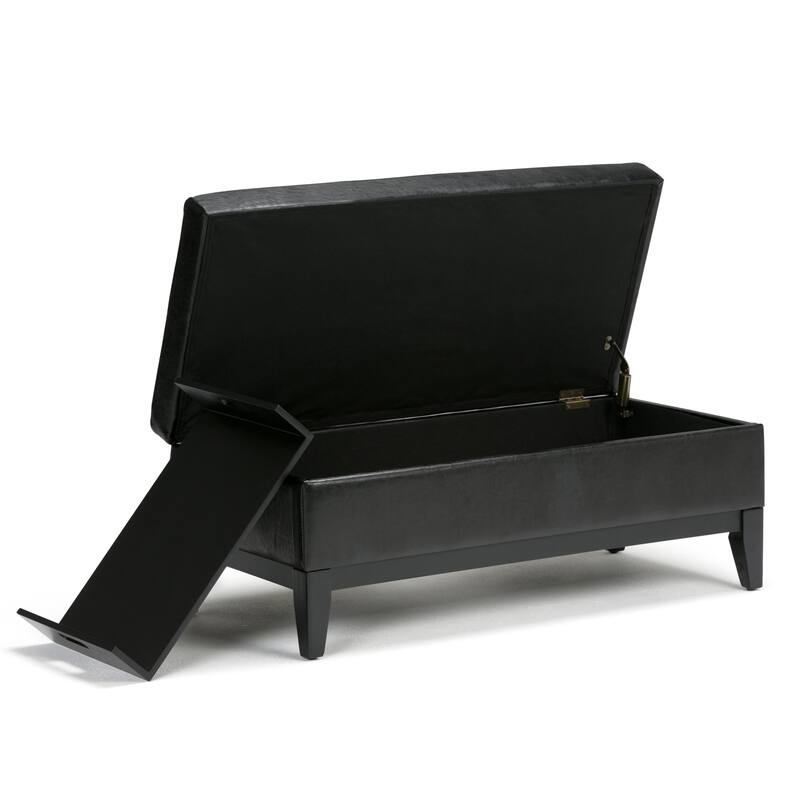 WYNDENHALL Jackson 42 inch Wide Rectangle Storage Ottoman
