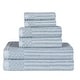 preview thumbnail 7 of 97, Superior Soho Ribbed Cotton 6-Piece Assorted Towel Set