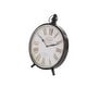 preview thumbnail 8 of 11, Black Iron Vintage Clock No Theme (Set of 4) - 9 x 2 x 12