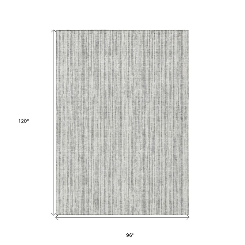 HomeRoots Striped Transitional Rectangle Outdoor Rug