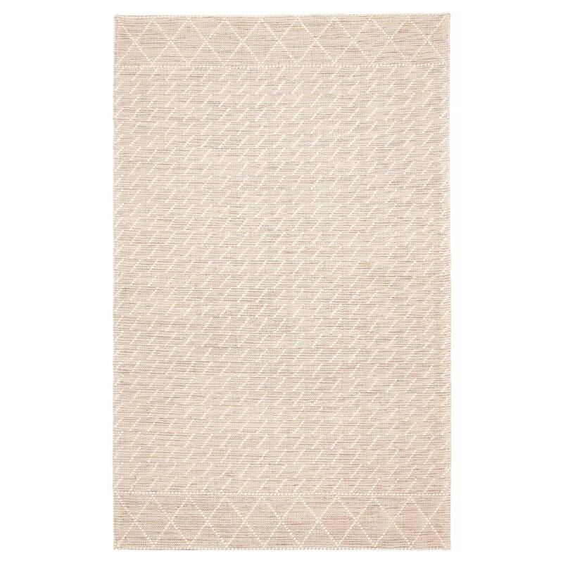 ECARPETGALLERY Braid weave Sienna Cream Wool Rug - 4'11 x 7'11 - Cream - 4'11 x 7'11