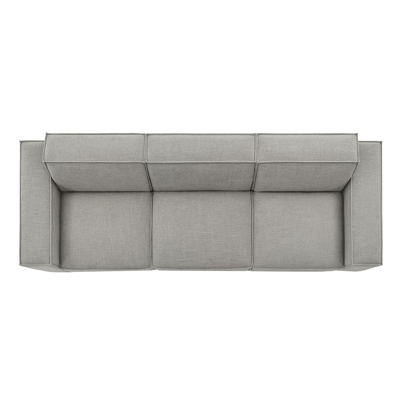 Restore 3-Piece Performance Fabric Upholstered Modular Sofa Set