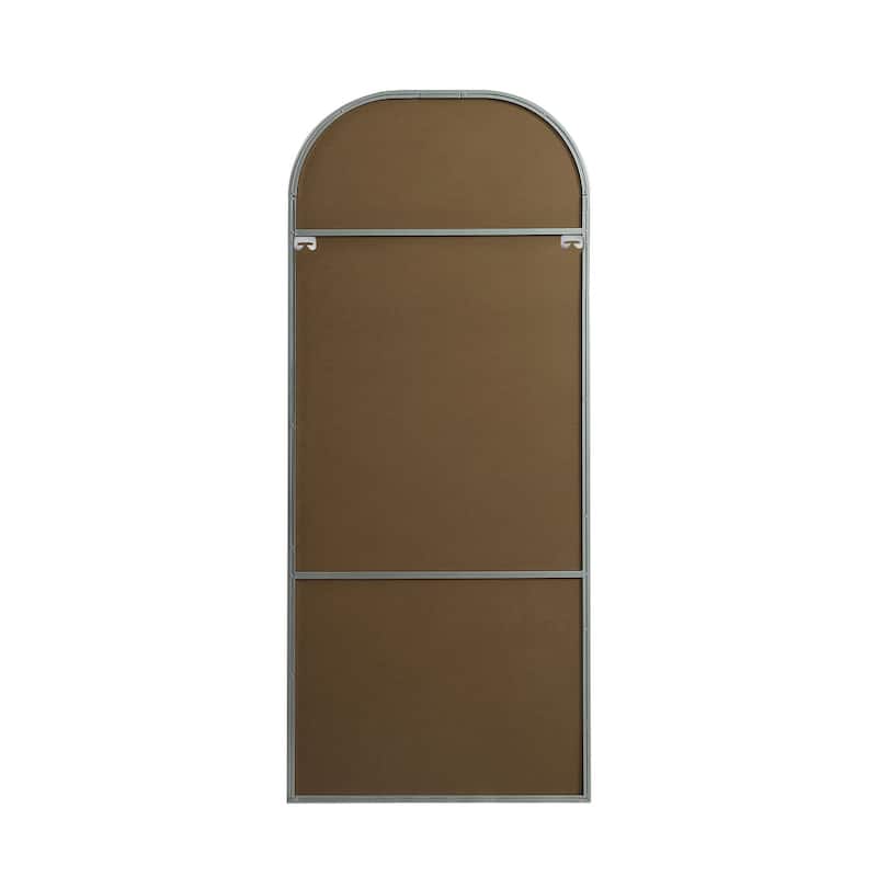 Indigo Home Metal Frame Arch Full Length Mirror 28x66 Inch