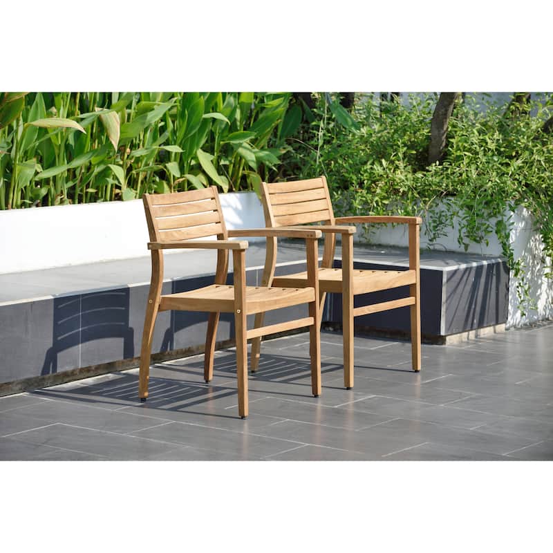 Lifestyle Garden 3pc Outdoor Patio Teak Bistro Set