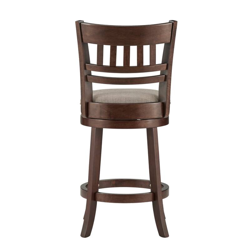 Verona Linen Lattice Back Swivel 24-inch Counter Height Stool by iNSPIRE Q Classic