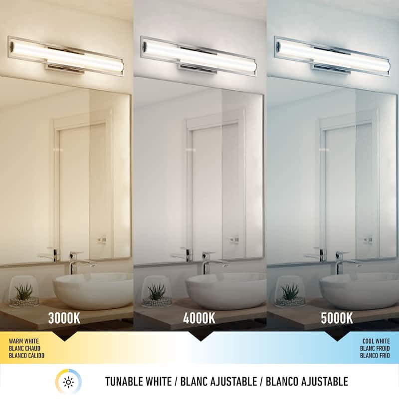 Artika Rialto Modern Vanity Light, Chrome