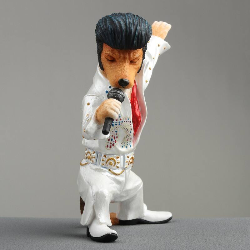 4.72 inches Height Polyresin the Hound Dog Multicolor Finish Figurine