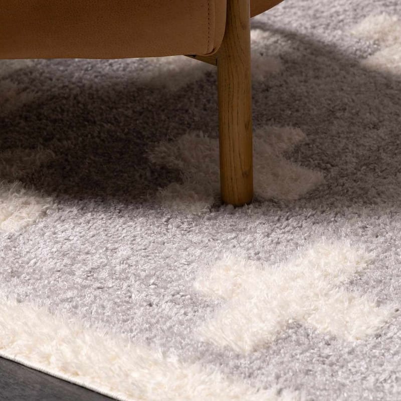 Hauteloom Satu Living Room, Bedroom Area Rug - Beige, Gray, Medium Brown - 2' x 3'