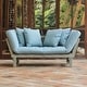 preview thumbnail 5 of 48, Cambridge Casual West Lake Convertible Wood Outdoor Sofa Daybed