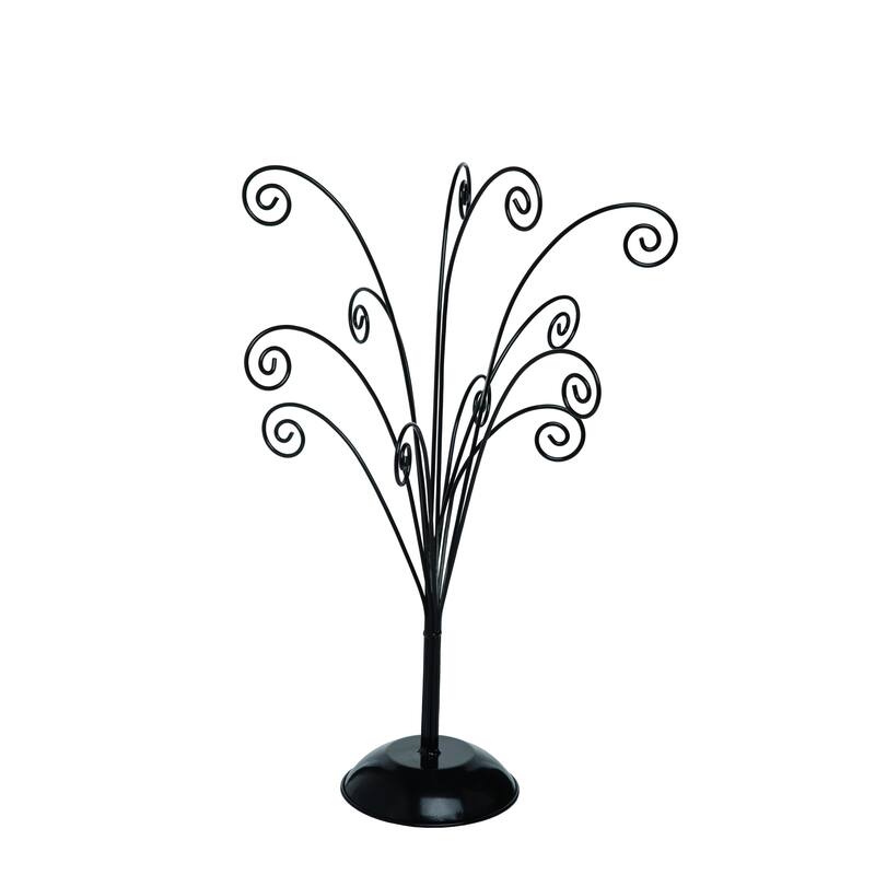 Transpac Metal 20.75 in. Silver Valentines Day Curly Tree Display