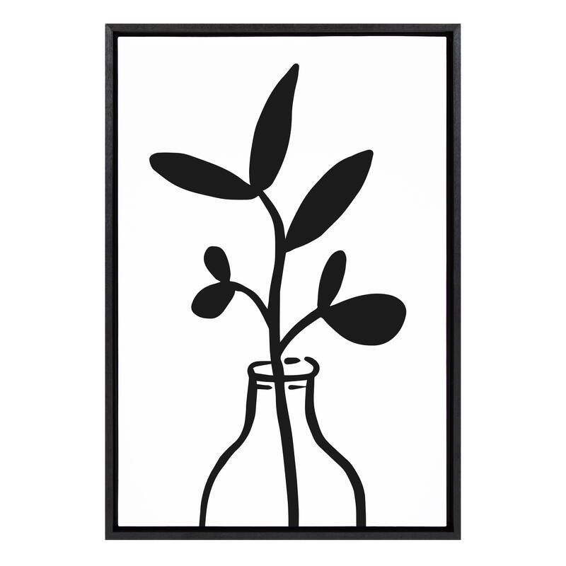 Kate and Laurel Sylvie Botanical Canvas by The Creative Bunch Studio