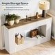 preview thumbnail 13 of 32, Modern Console Table, 55-Inch Wood Entryway Table with Storage