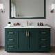 Option Green / Giotto Quartz Top / Brushed Gold Hardware