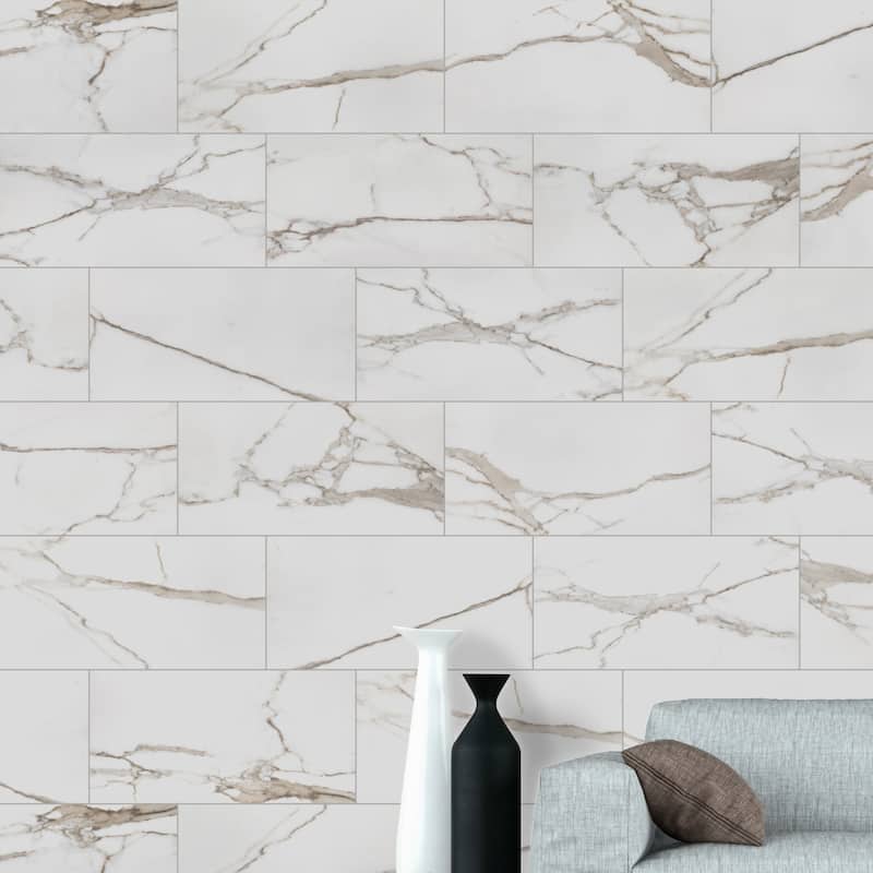 Ackland AKNPTVEL12X24P-CA Velluto - 12" x 24" Porcelain Solid Floor