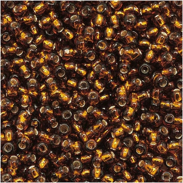 Toho Round Seed Beads 11/0 34 'Silver Lined Smoky Topaz' 8 Gram Tube. Opens flyout.