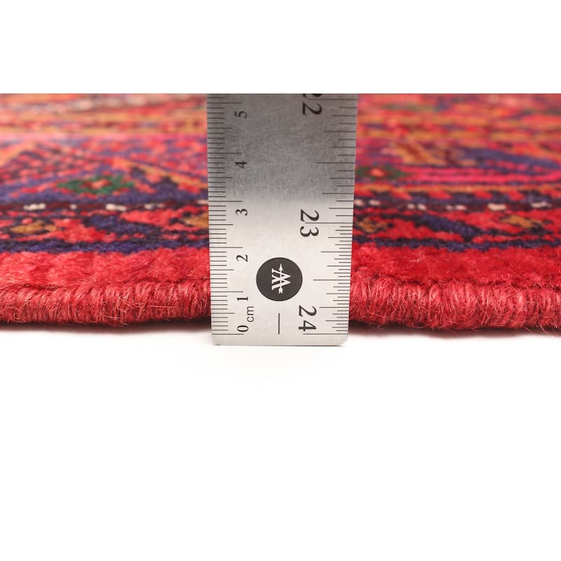 ECARPETGALLERY Hand-knotted Andelz Red Wool Rug - 4'2 x 6'11